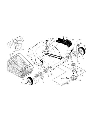 Drive control/gear case/wheels