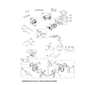 Briggs & Stratton 445577-2187-G1 blower housing/head-cylinder diagram