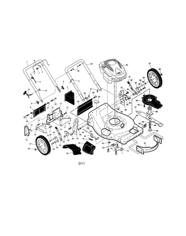 Engine/housing/handle