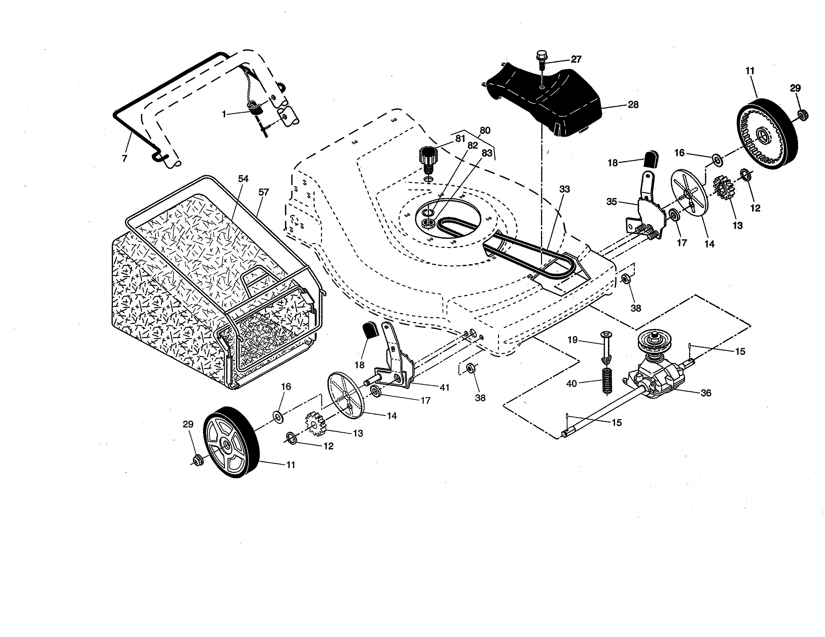 DRIVE CONTROL/GEAR CASE/WHEELS