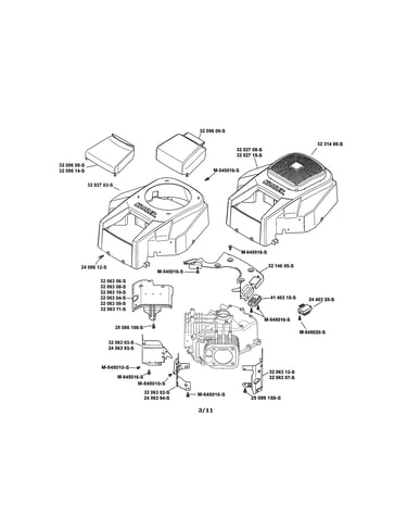 Blower housing/baffles