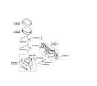 Kohler SV715-0026 air intake/filtration diagram