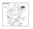 Dixon D25KH48 (96046002000) blower housing/baffles diagram