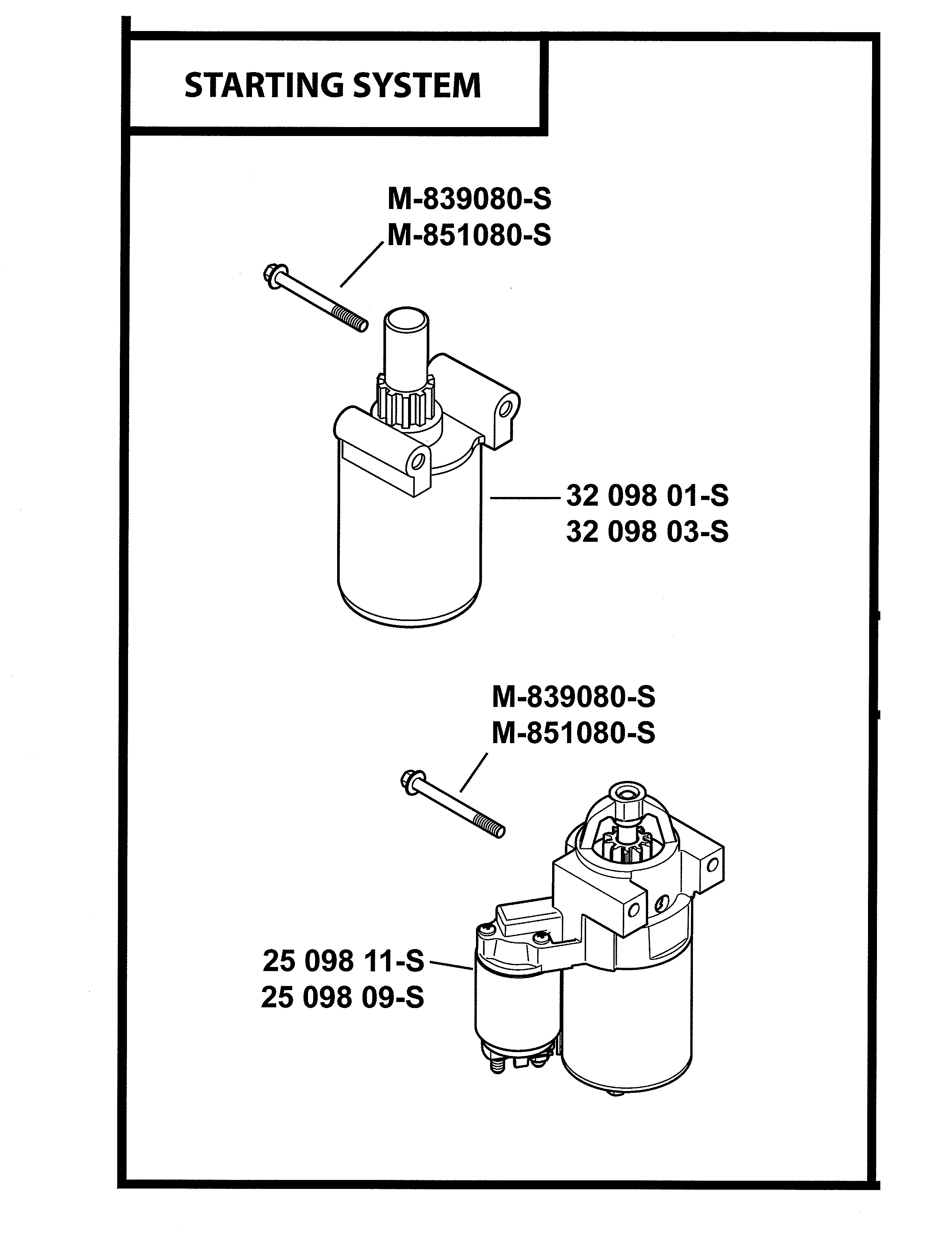 Starting system