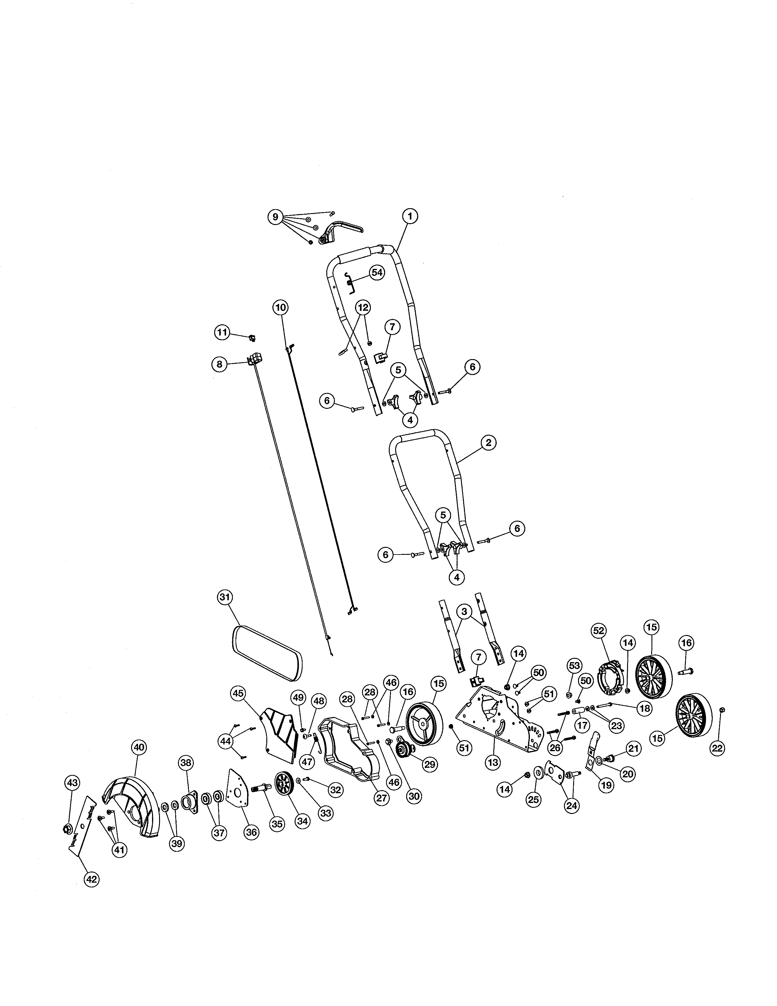 Handle/wheel/blade guard