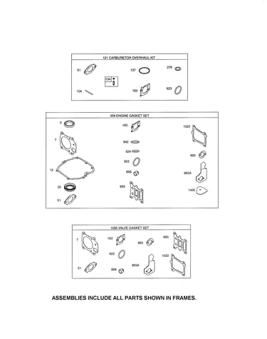 Gasket sets