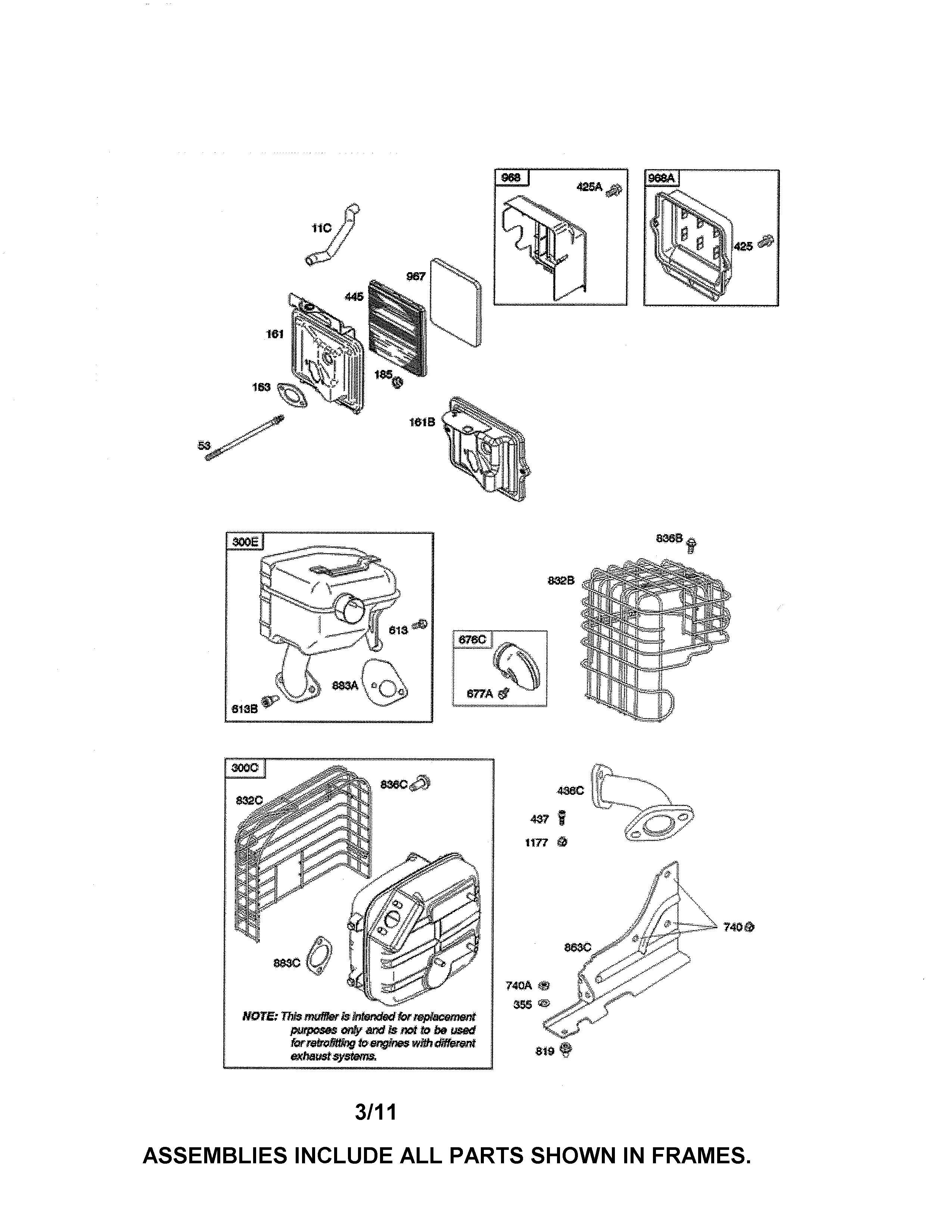 MUFFLER/AIR CLEANER COVER