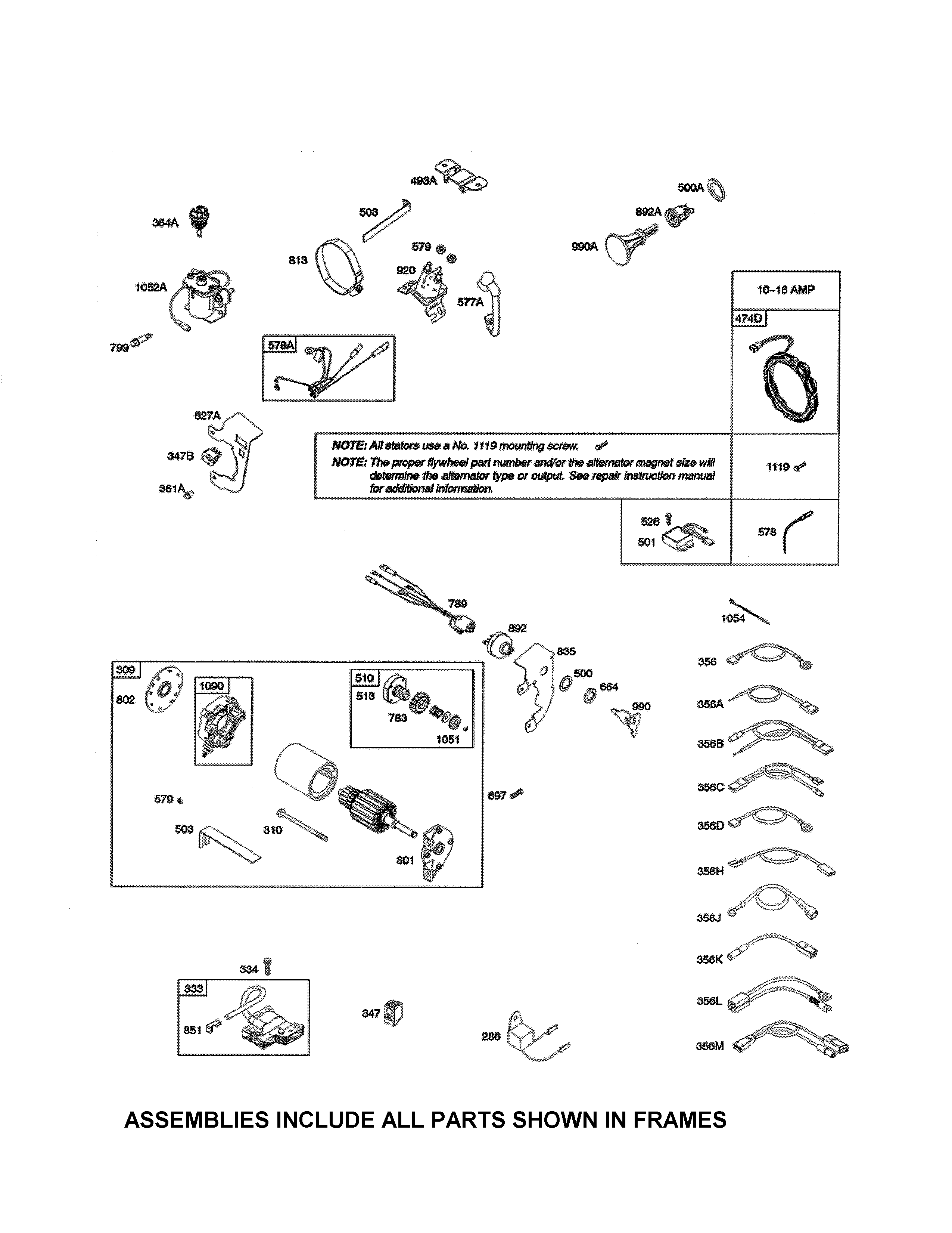 MOTOR STARTER/ALTERNATOR