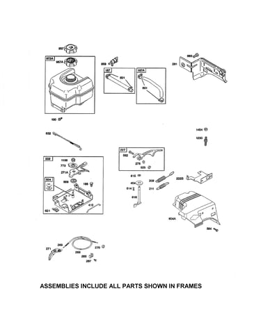 Fuel tank/control bracket