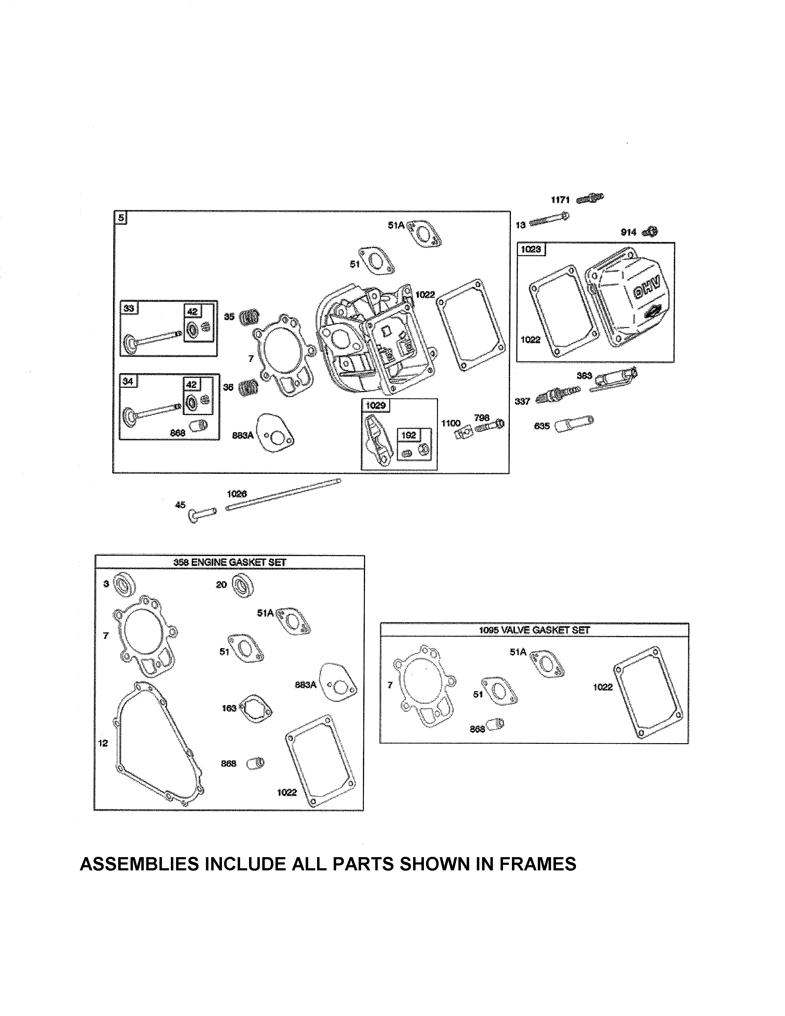 HEAD CYLINDER/GASKET SETS