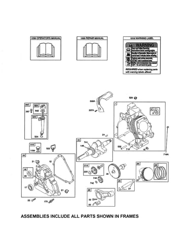 Cylinder/crankshaft/crankcase