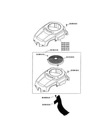 Blower housing/baffles