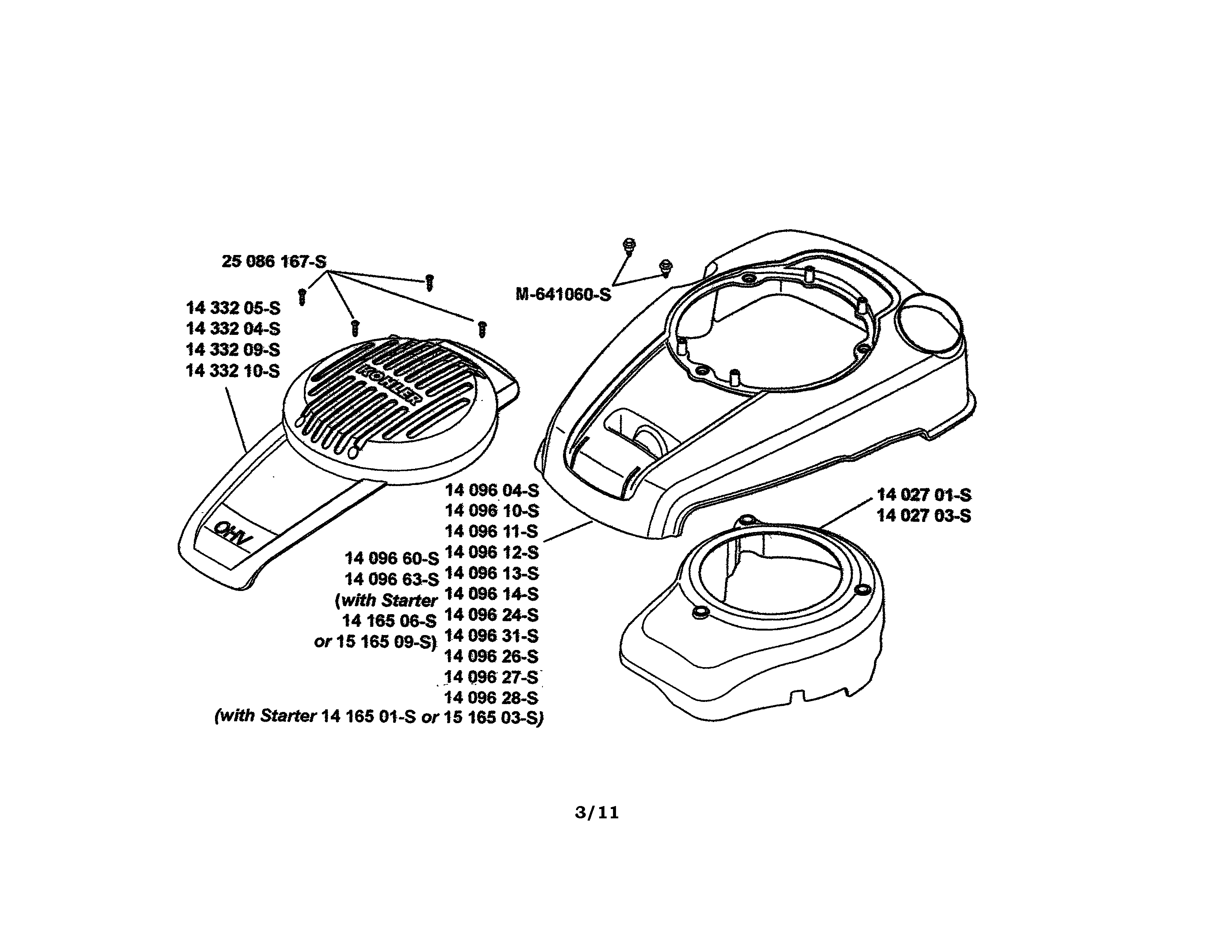 BLOWER HOUSING/BAFFLES