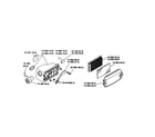 Kohler XT173-3225-EA air intake/filtration diagram