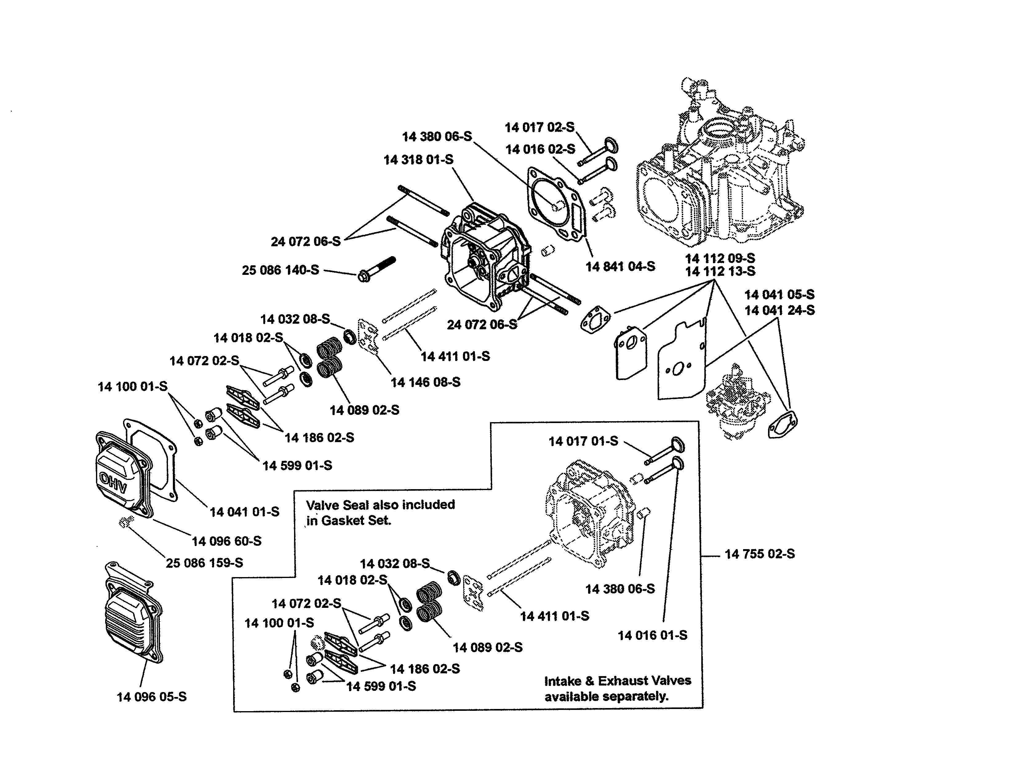 Head/valve/breather