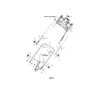 Snapper 7800708 (SXPV2270E) handle & controls (manual start) diagram