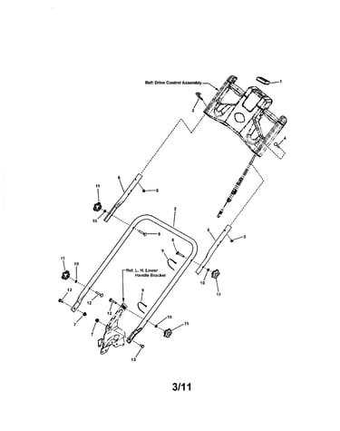 Handle & controls (manual start)