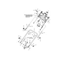 Snapper 7800707 handle & controls (electric start) diagram