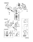 Carburetor/fuel tank/nylon head