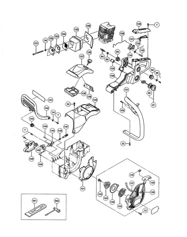 Handle/muffler/cleaner cover