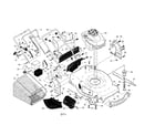 Craftsman 917374368 engine/housing/handle diagram