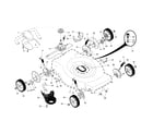 Craftsman 917374368 drive control/gear case/wheels diagram