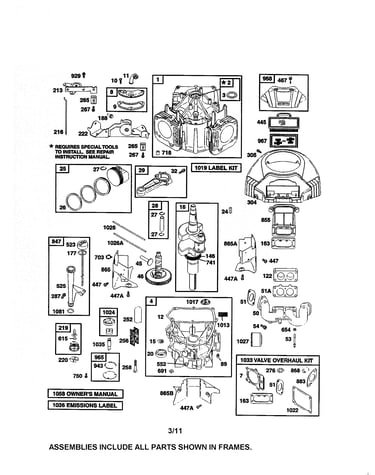 Cylinder/crankshaft/crankcase