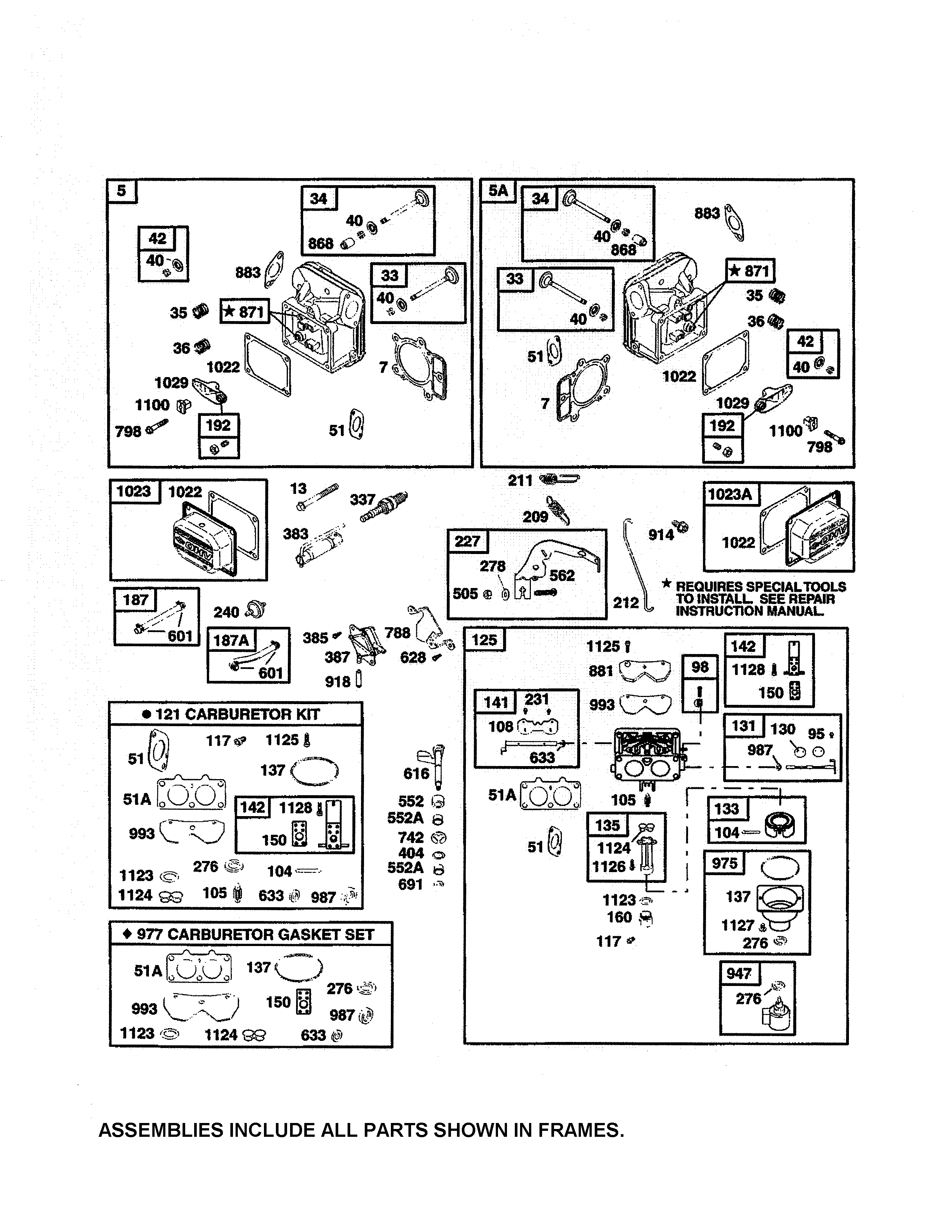 Head cylinder/carburetor