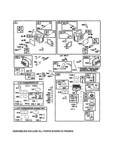 Head cylinder/carburetor