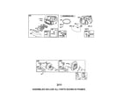 Briggs & Stratton 21B807-2453-B2 air cleaner/blower housing diagram