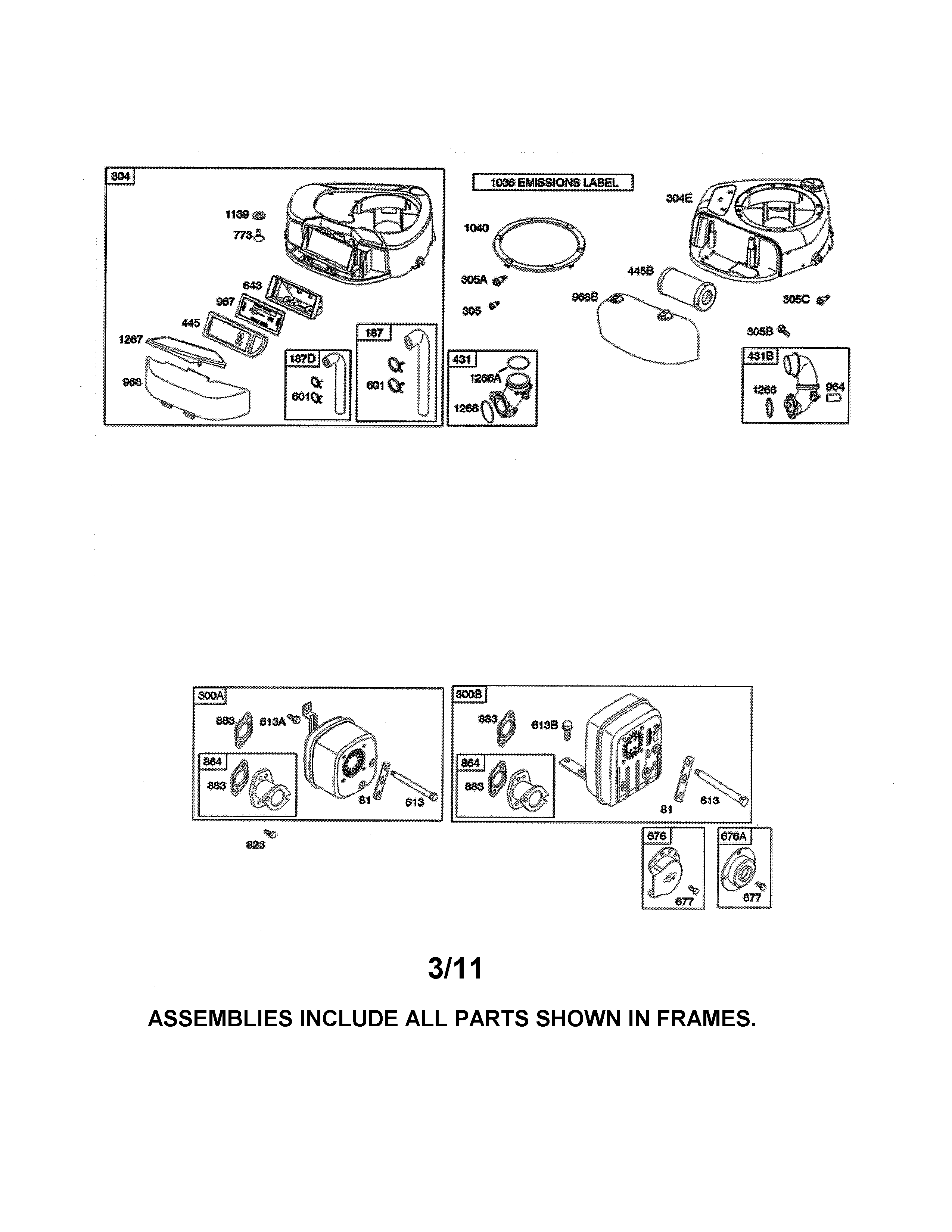 Air cleaner/blower housing