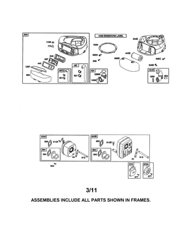 Air cleaner/blower housing