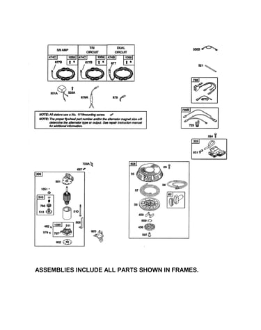 Alternator/starter/ignition