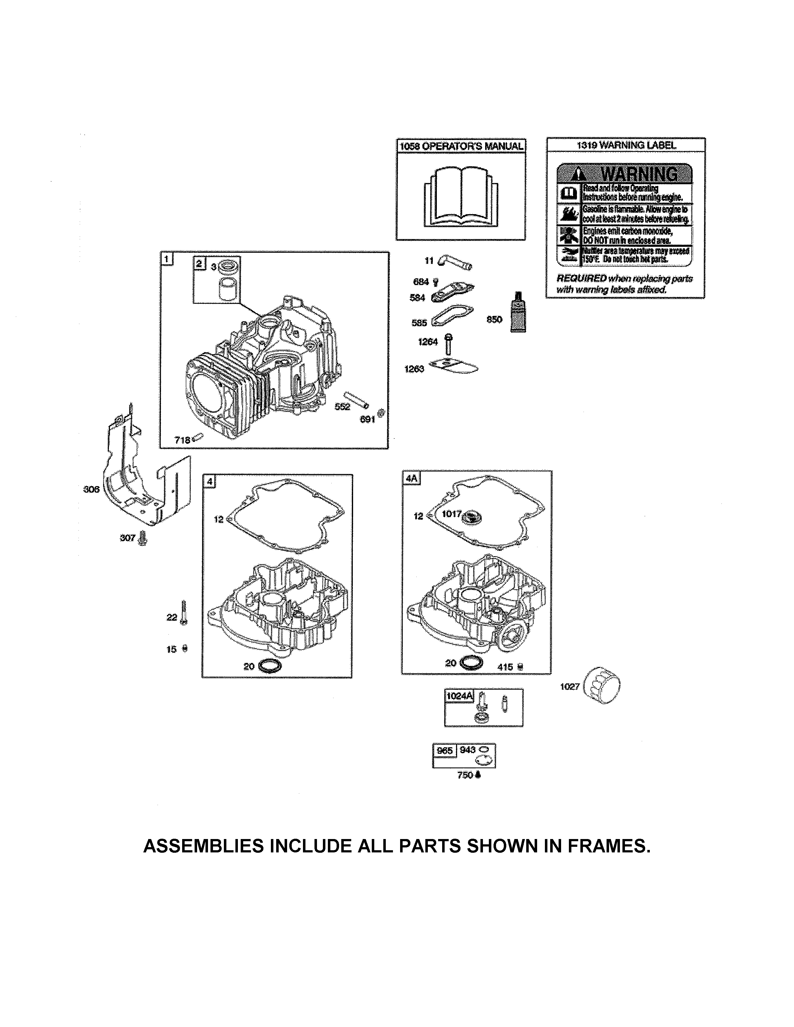 Cylinder/sump