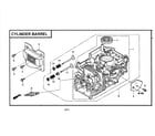 Honda GCV160-LAOS3A cylinder barrel diagram