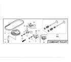 Honda GCV160-LAOS3A camshaft pulley diagram
