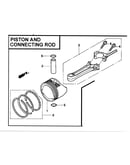 Piston and connecting rod