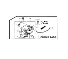 Honda GCV160-LAOS3A choke base diagram