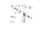 Poulan PP3516AVX TYPE 1 cylinder/crankshaft/shield diagram