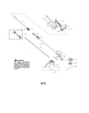 Driveshaft/handle/shield