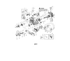 Poulan PP4218AVX TYPE 1 chassis/bar/handle diagram