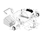 Craftsman 917254590 drive control/gear case/wheels diagram