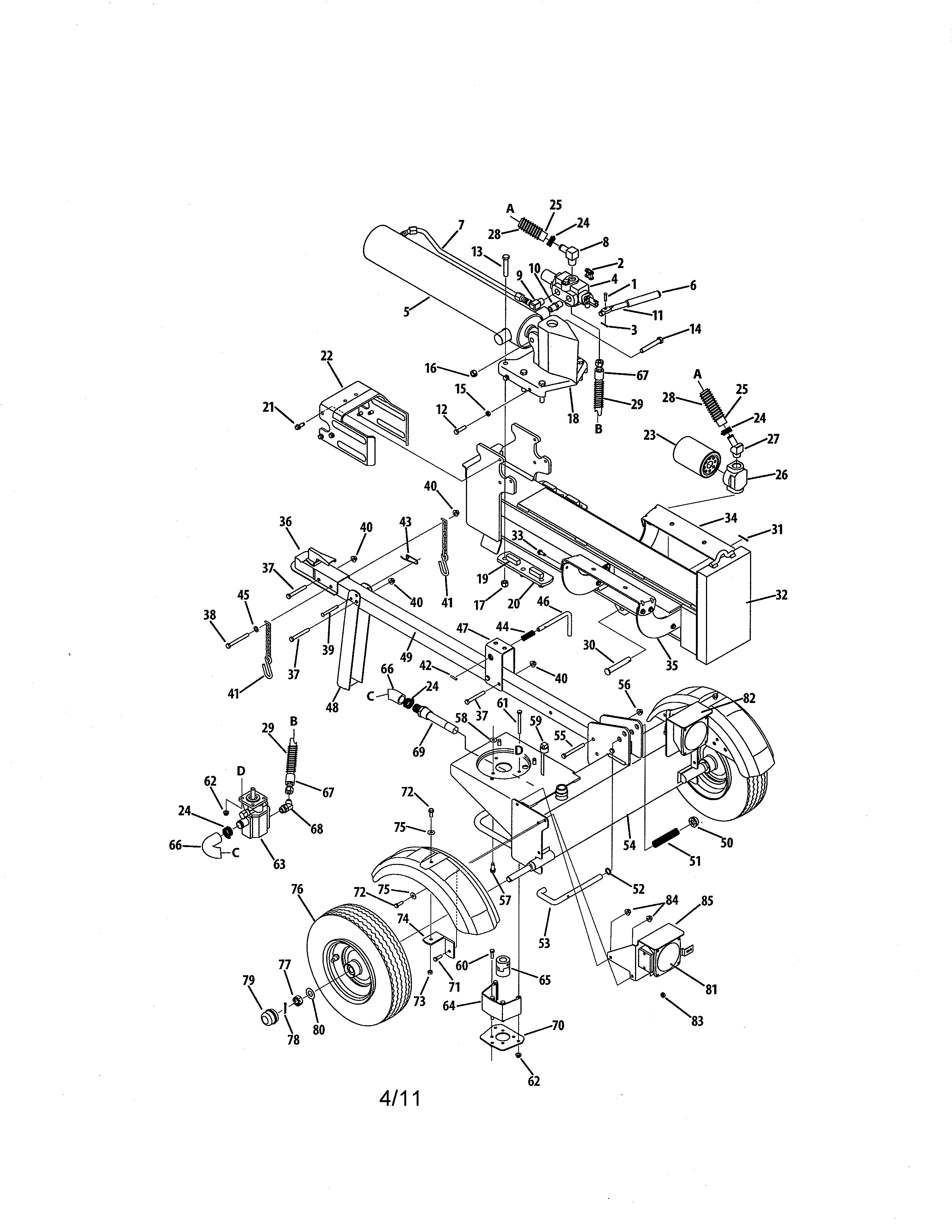 Log splitter