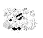 Craftsman 917374369 engine/housing/handle diagram