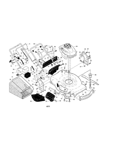 Engine/housing/handle