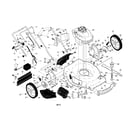 Craftsman 917370872 engine/housing/handle diagram