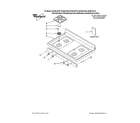 Whirlpool SF362LXTY2 cooktop diagram