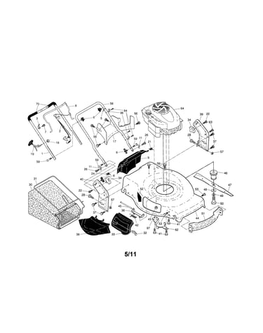 Engine/housing/handle