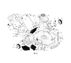 Craftsman 917254381 engine/housing/handle diagram