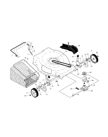 Drive control/gear case/wheels